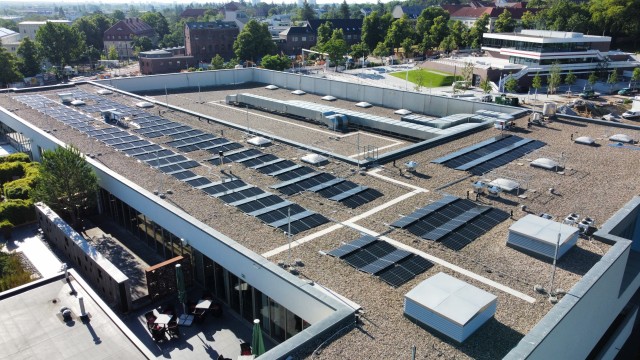 Photovoltaikanlage auf dem blu