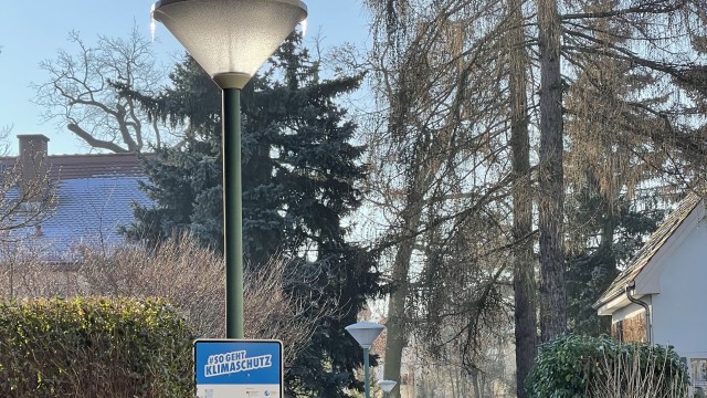 Straßenlaterne in der Ammundsenstraße