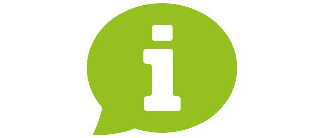 Icon Sprechblase mit einem 