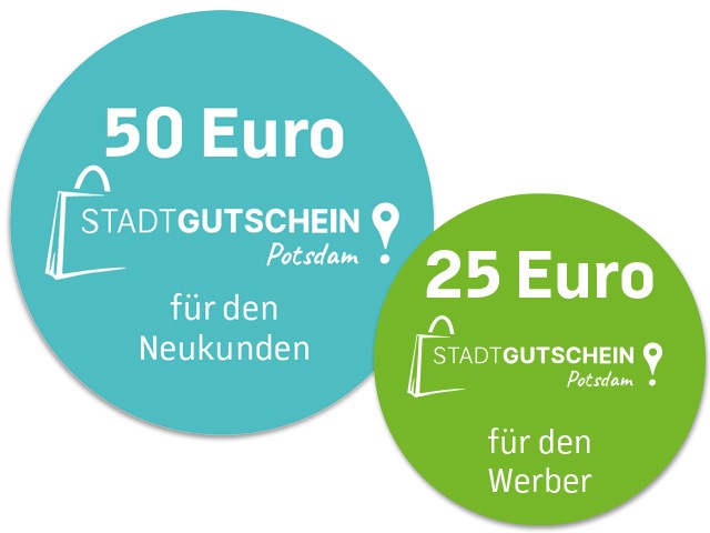 EWP Kunden werben Kunden Stadtgutschein Potsdam Prämie für Neukunden und Werber