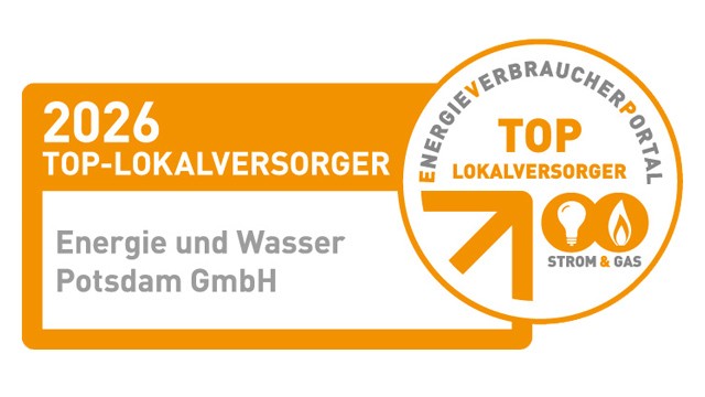Auszeichnung der Energie und Wasser Potsdam als TOP-Lokalversorger 2025