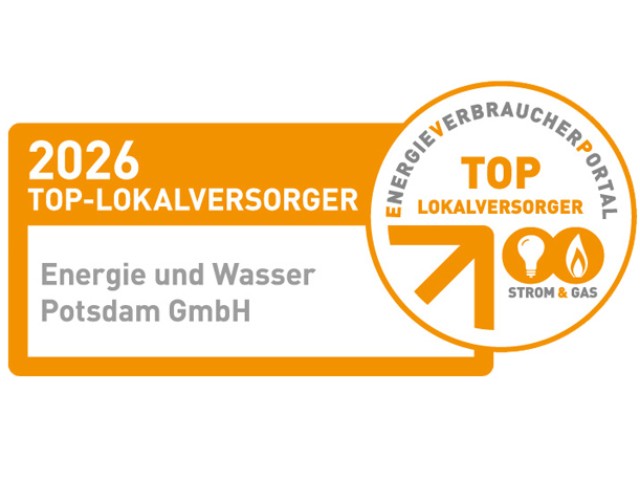 Auszeichnung der Energie und Wasser Potsdam als TOP-Lokalversorger 2025