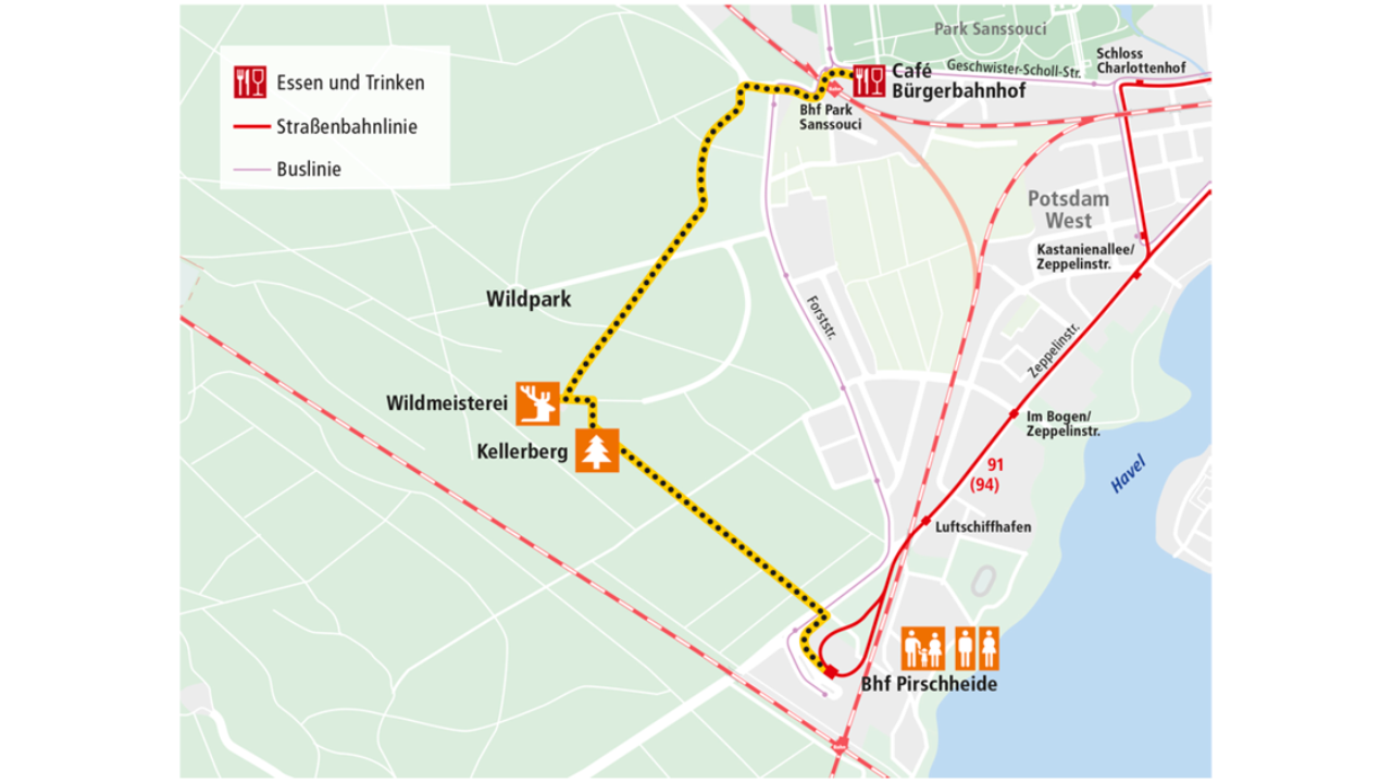 Detailkarte Wildpark West