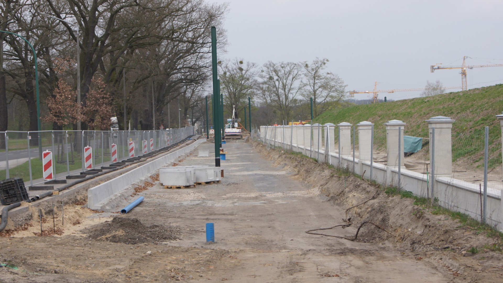 Verlängerung Strecke Campus Jungfernsee Bauarbeiten, © ViP