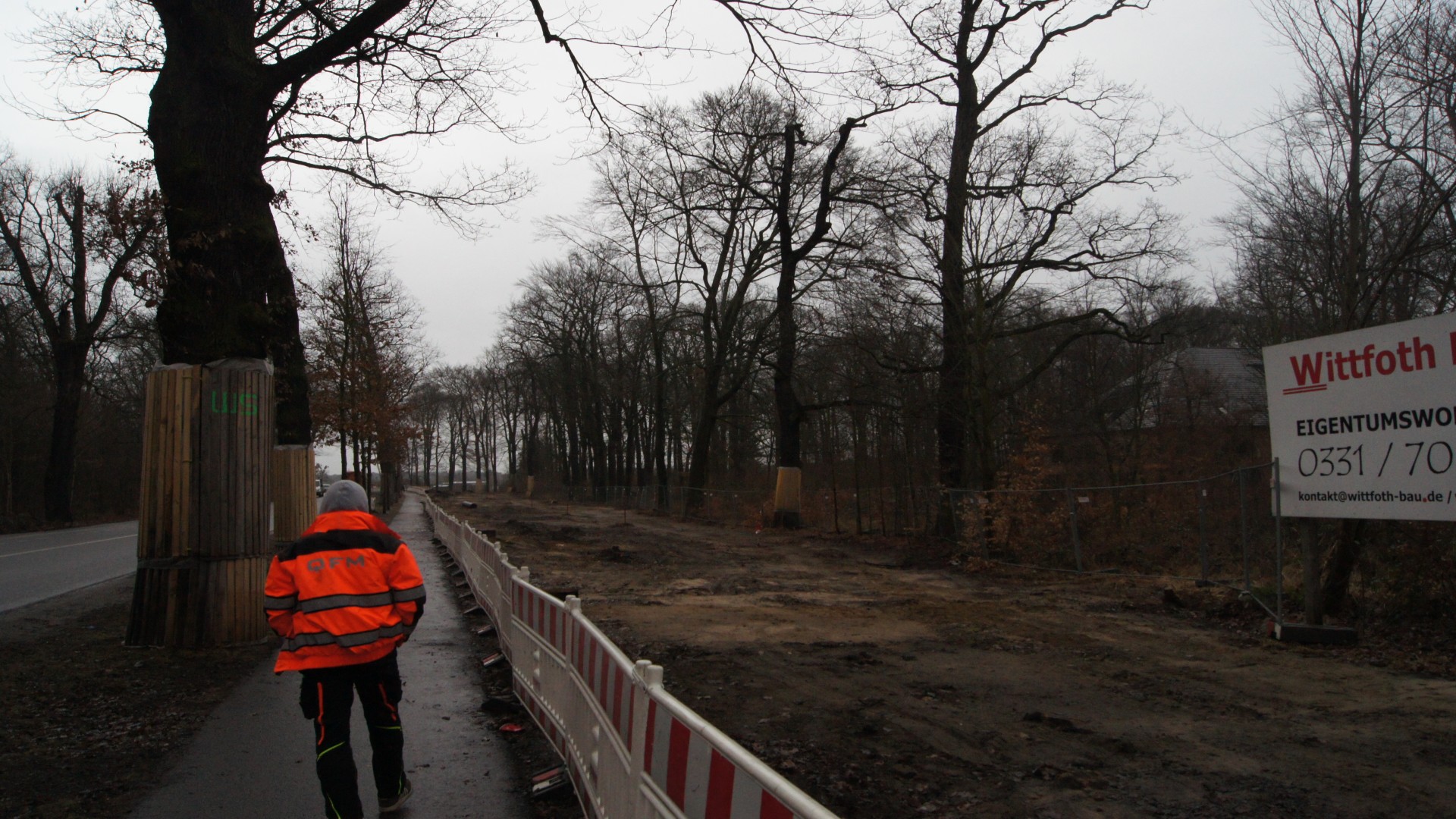 Verlängerung Strecke Campus Jungfernsee Bauarbeiten, © ViP