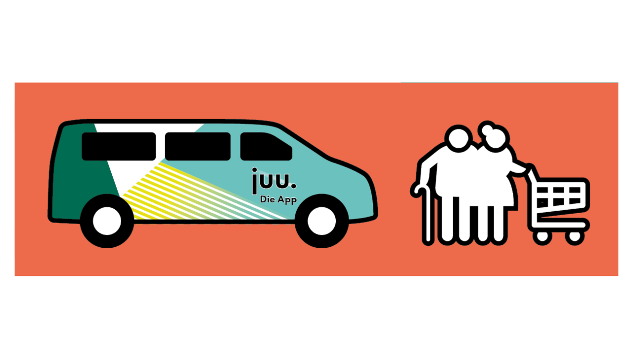 Senioren nutzen den juu Bus zum Einkaufen