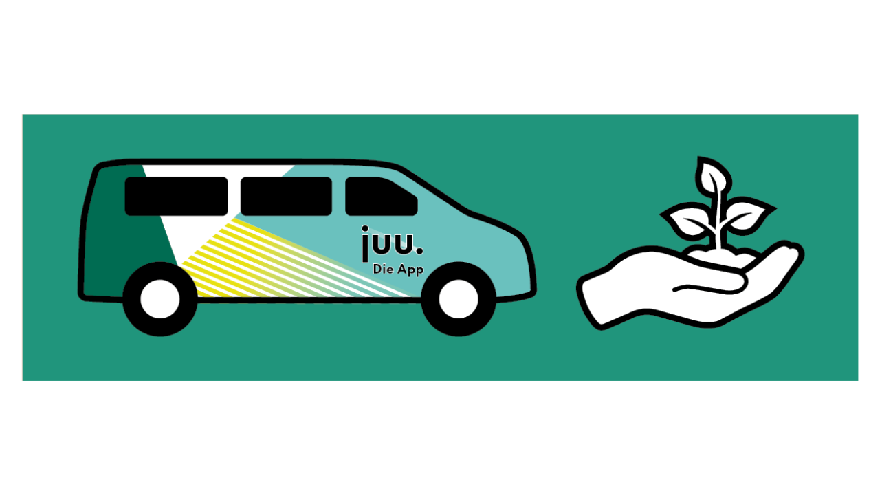 Der juu Bus als umweltfreundliche Alternative zum Auto
