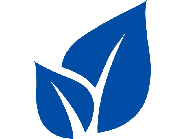 Icon eines Blattes als Umweltsymbol